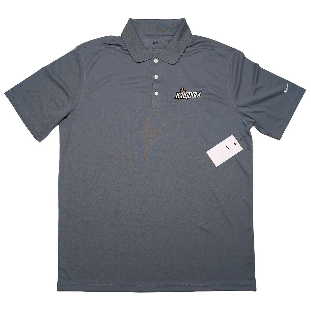 NIKE UCF Knights The Kingdom Polo Shirt Gray Men's Large L ~ New